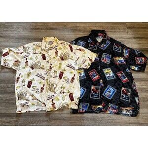 Big Dogs Vtg Hawaiian Shirt Mens 3X 3XL 100% Rayon Tropical Drink  Hawaii (2)
